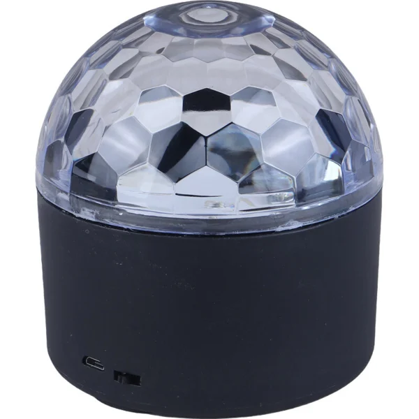 چراغ رقص نور گردان اسپیکر دار XL-911 LED - تصویر 3