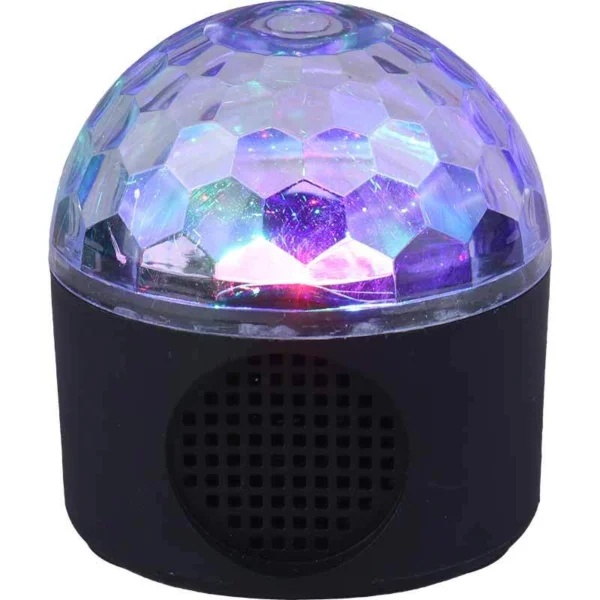 چراغ رقص نور گردان اسپیکر دار XL-911 LED - تصویر 8