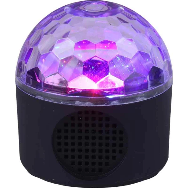 چراغ رقص نور گردان اسپیکر دار XL-911 LED - تصویر 6