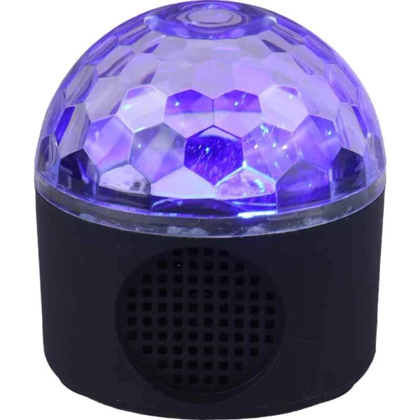 چراغ رقص نور گردان اسپیکر دار XL-911 LED - تصویر 7