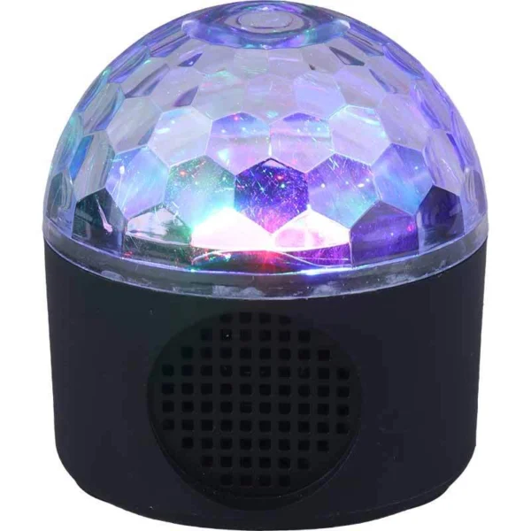 چراغ رقص نور گردان اسپیکر دار XL-911 LED - تصویر 9