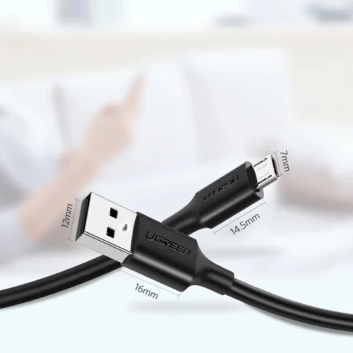 کابل میکرو یو اس بی فست شارژ 2.4 آمپر یوگرین US289 طول 2 متر