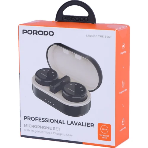 میکروفون یقه ای بی سیم دوتایی پرودو PDWMDMIC Type-C / Lightning