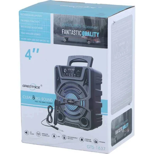اسپیکر بلوتوثی گریت نایس GTS-1637 + میکروفون