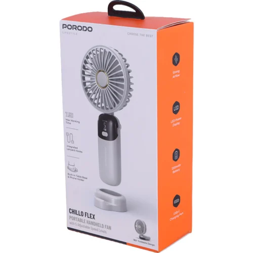 پنکه رومیزی شارژی پرودو Chillo Flex PDLFSTS5