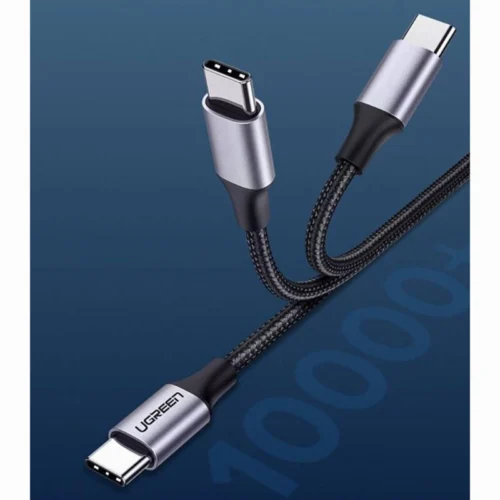 کابل دو سر تایپ سی فست شارژ 60 وات یوگرین US261-50150 طول 1 متر