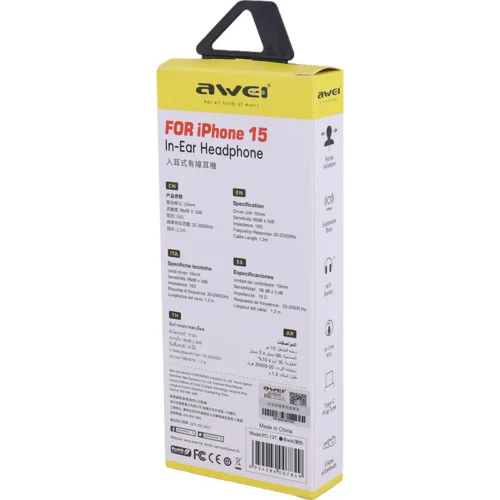 هندزفری تایپ سی اوی Awei PC-13T