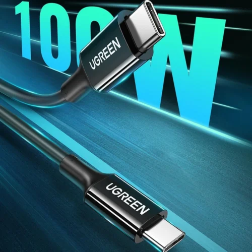 کابل دو سر تایپ سی فست شارژ 100 وات یوگرین US300 طول 1 متر