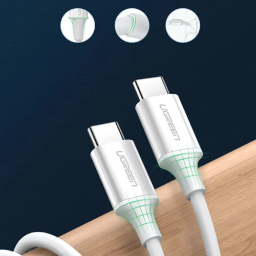 کابل دو سر تایپ سی فست شارژ 60 وات یوگرین US264-60520 طول 2 متر