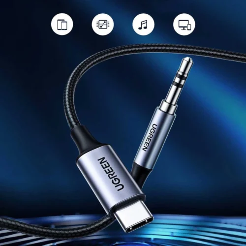 کابل تبدیل Type-C به AUX یوگرین CM450-20192 طول 1 متر
