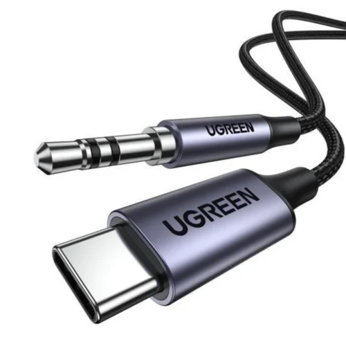 کابل تبدیل Type-C به AUX یوگرین AV143-30633 طول 1 متر
