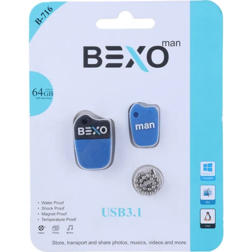 فلش 64 گیگ بکسومن B-716 USB3.1