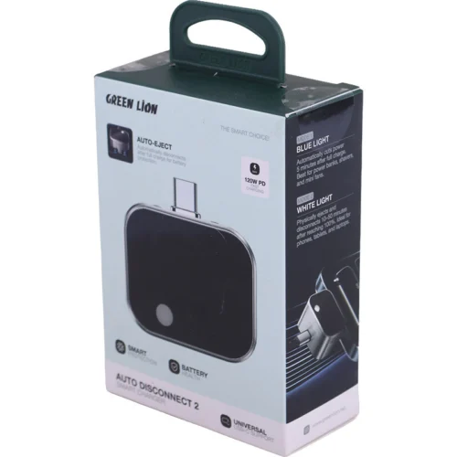 تبدیل قطع خودکار شارژ تایپ سی گرین لاین Auto Disconnect 2 GL-WC74 GNDISCNCTRBK