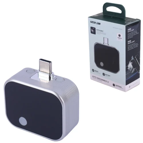 تبدیل قطع خودکار شارژ تایپ سی گرین لاین Auto Disconnect 2 GL-WC74 GNDISCNCTRBK