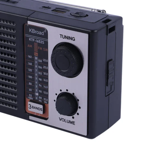 رادیو اسپیکر بلوتوثی خورشیدی کی برود KTF-1652S پک ضعیف