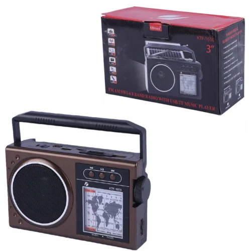 رادیو اسپیکر بلوتوثی خورشیدی کی برود KTF-1650