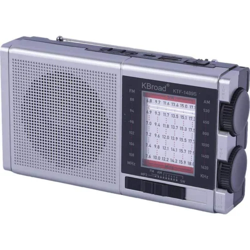 رادیو اسپیکر بلوتوثی خورشیدی کی برود KTF-1489S پک ضعیف