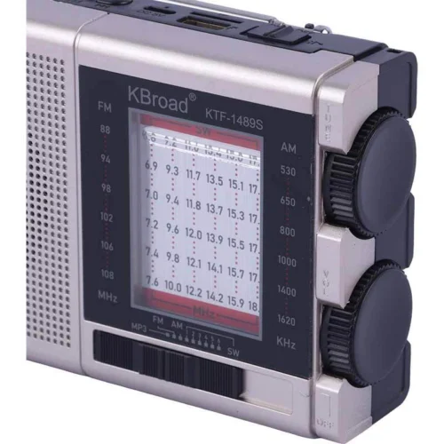 رادیو اسپیکر بلوتوثی خورشیدی کی برود KTF-1489S پک ضعیف