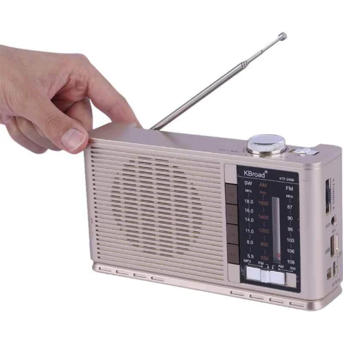 رادیو اسپیکر بلوتوثی خورشیدی کی برود KTF-2468