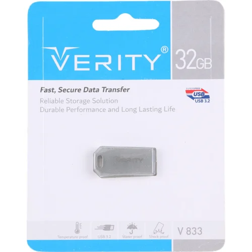 فلش مموری وریتی مدل V833 ظرفیت 32 گیگابایت USB 3.2