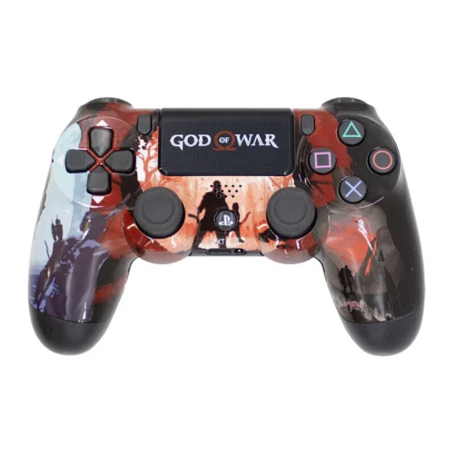 دسته بازی بی سیم SONY PlayStation 4 DualShock 4 High Copy طرح God of War کد 12