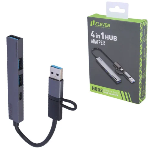هاب 4 پورت Type-C / USB 3.0 ایلون H802