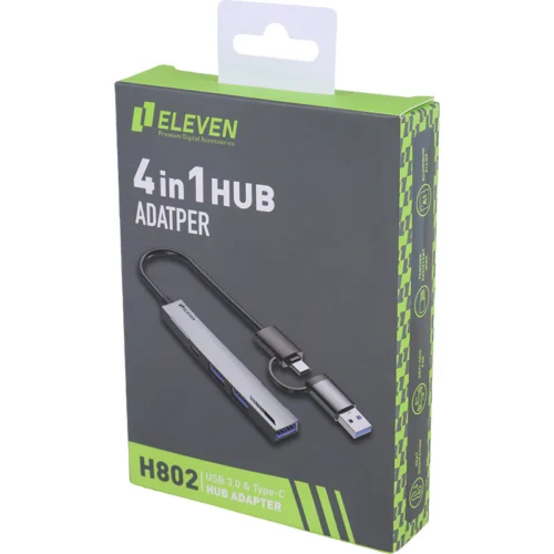هاب 4 پورت Type-C / USB 3.0 ایلون H802