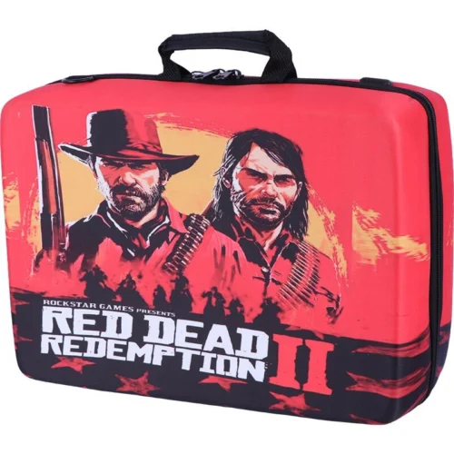 کیف کنسول بازی PS5 Slim طرح Red Dead Redemption کد 21 + نگهدارنده هدست