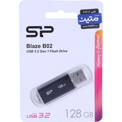 فلش 128 گیگ سیلیکون پاور Blaze B02 USB3.2