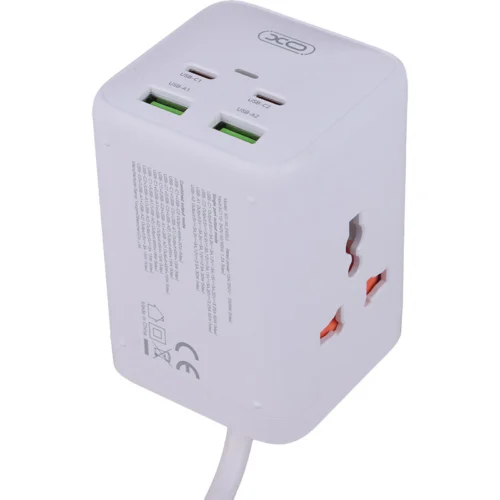 شارژر رومیزی فست شارژ 6 پورت 65 وات ایکس او XO-WL24(EU) GaN PD