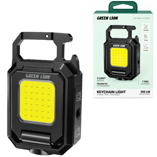 چراغ کمپینگ شارژی گرین لاین Keychain Light GL-FL9 GNKYLGTFL9BK پک ضعیف