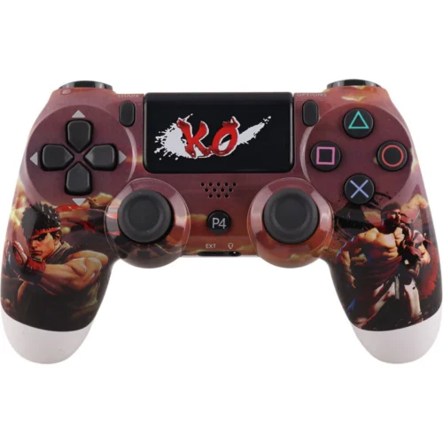 دسته بازی بی سیم SONY PlayStation 4 DualShock 4 High Copy طرح Street Fighter