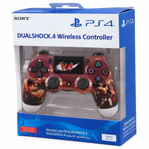 دسته بازی بی سیم SONY PlayStation 4 DualShock 4 High Copy طرح Street Fighter