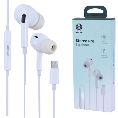 هندزفری لایتنینگ گرین لاین Stereo Pro GNSTPROEPLG