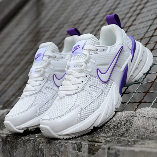 کفش نایک V2K ران سفید بنفش Nike V2K Run White Violet