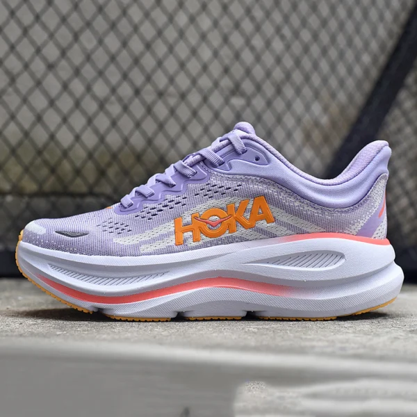 هوکا باندی 9 بنفش نارنجی Hoka Bondi 9 Aster Flower Starlight Glow 1162012-AGH
