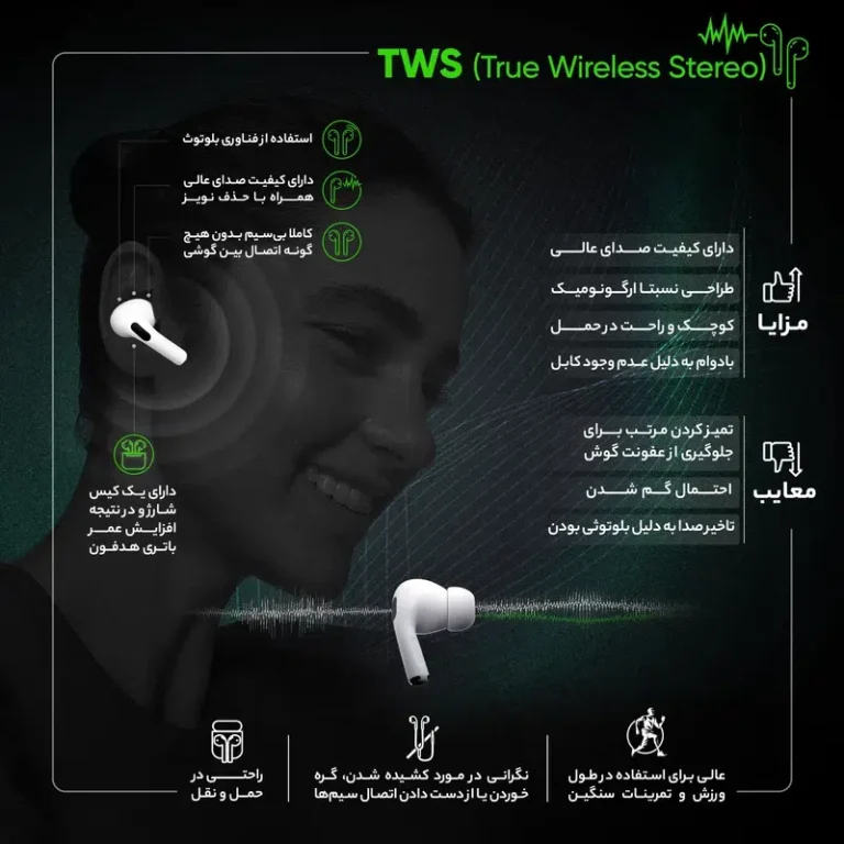 هدفون بلوتوثی اپل مدل AirPods 3 (های کپی)