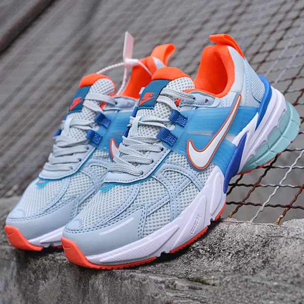 کتونی نایک V2K ران آبی نارنجی Nike V2K Run Blue White Orange