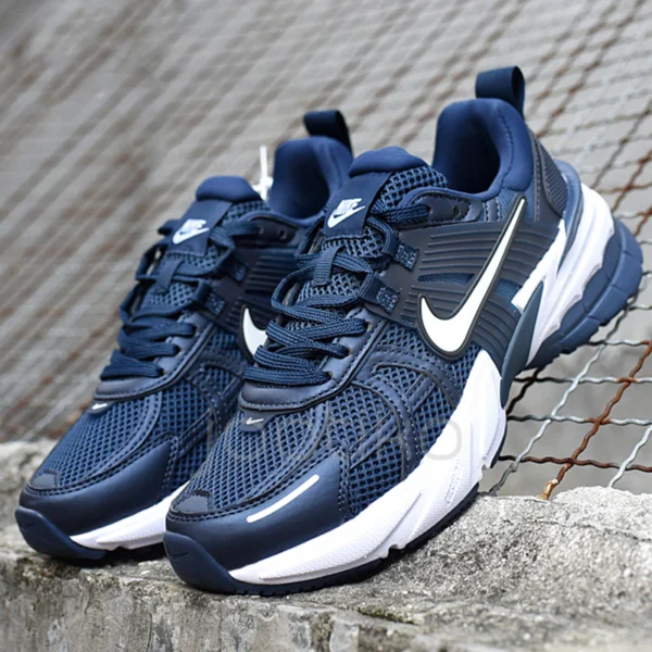کتونی نایک V2K ران سرمه‌ای سفید Nike V2K Run Navy White
