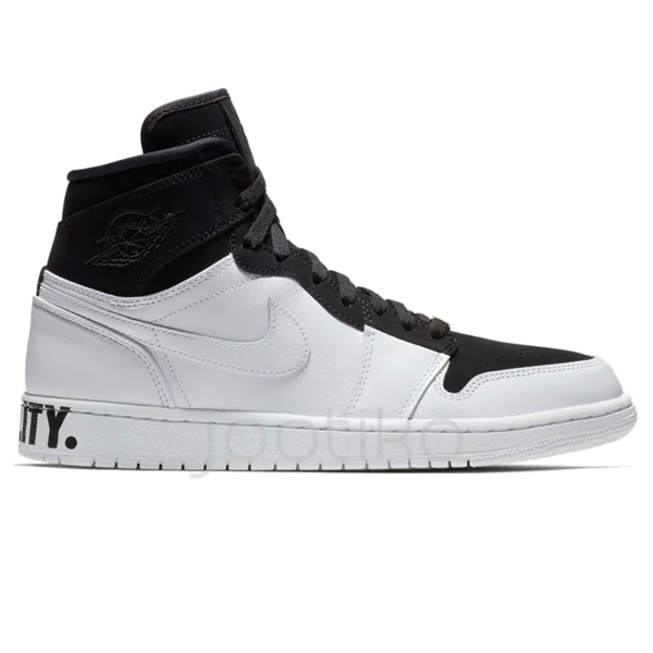 کفش نایک جردن 1 رترو های اکوالیتی مشکی سفید Jordan 1 Retro High Equality BHM