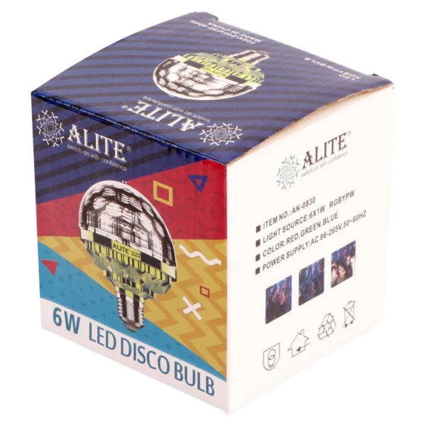 لامپ رقص نور Alite AK-0830 6W E27