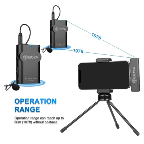میکروفون یقه ای بی سیم بویا BY-WM4 Pro-K6 Type-C