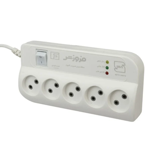 محافظ برق صوتی تصویری 5 خانه فروزش FR250 با کابل 2.8 متری