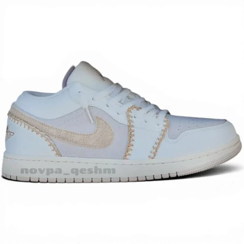 کفش کتونی کنفی نایکی جردن 1 کوزی گیرل Nike Air Jordan 1 Low SE Hemp Cozy Girl