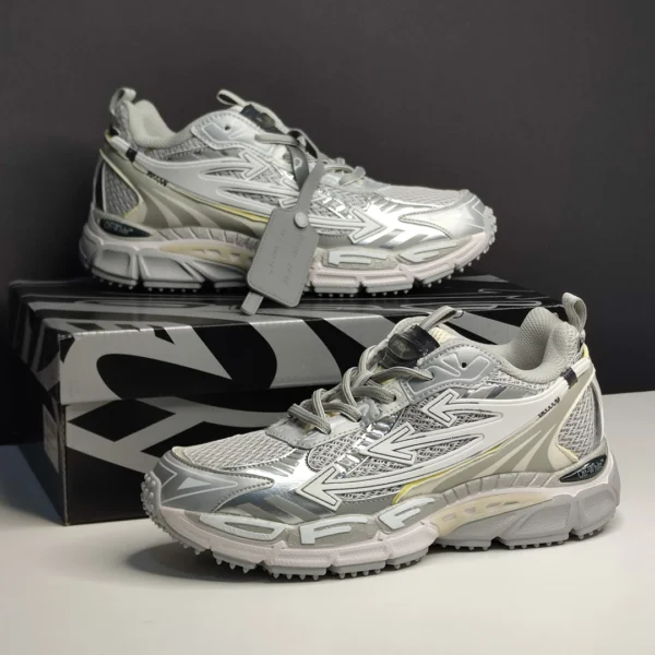 کفش آف‌وایت بی رایت بک خاکستری نقره‌ای OFF-WHITE Be Right Back Gray Silver
