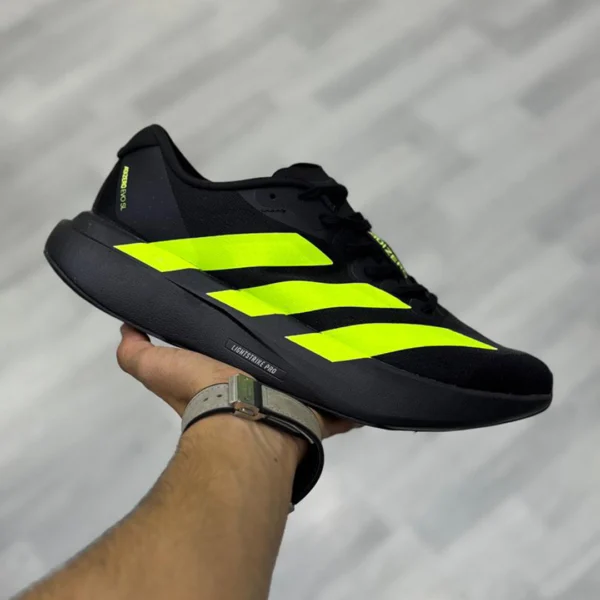 کفش آدیداس آدیزیرو اوو اس ال مشکی سبز فسفری adidas Adizero Evo SL JR3420