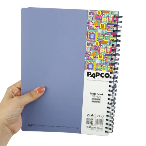 دفتر سیمی 100 برگ پاپکو Papco NB-620 - تصویر 6