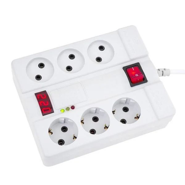 محافظ برق صوتی تصویری 6 خانه پارت الکتریک PE2160 با کابل 5 متری - تصویر 2