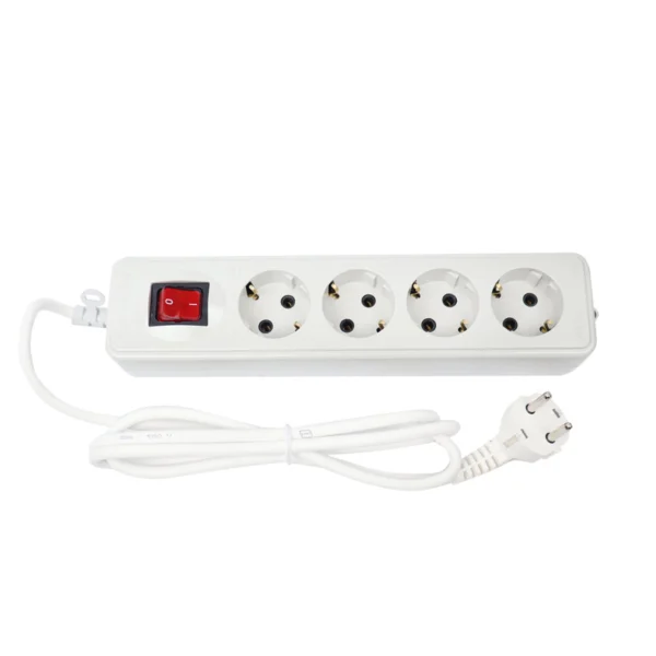 چند راهی 4 خانه ارت دار نیک پارت الکتریک PE293 با کابل 1٫8 متری - تصویر 3