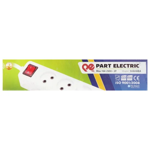 چند راهی 4 خانه پارت الکتریک Shahab PE651 با کابل 1.8 متر - تصویر 2
